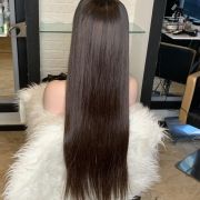 FHP full lace fringe castani colore castano media