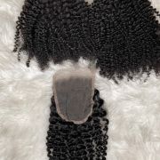Afro Kinky Curl ricci di tipo 4A-4C offerta dei Bundles con o senza closure