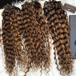Extension vibrante ricce morbide decolorate bayalage personalizzato