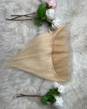 Straight platinum blonde lace frontal